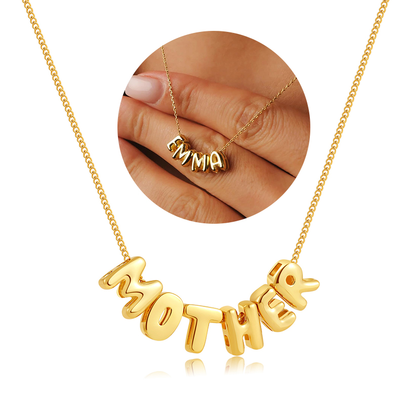 3D Printing Jewellery - قلادات بحروف فقاعية مخصصة، قلادات أسماء