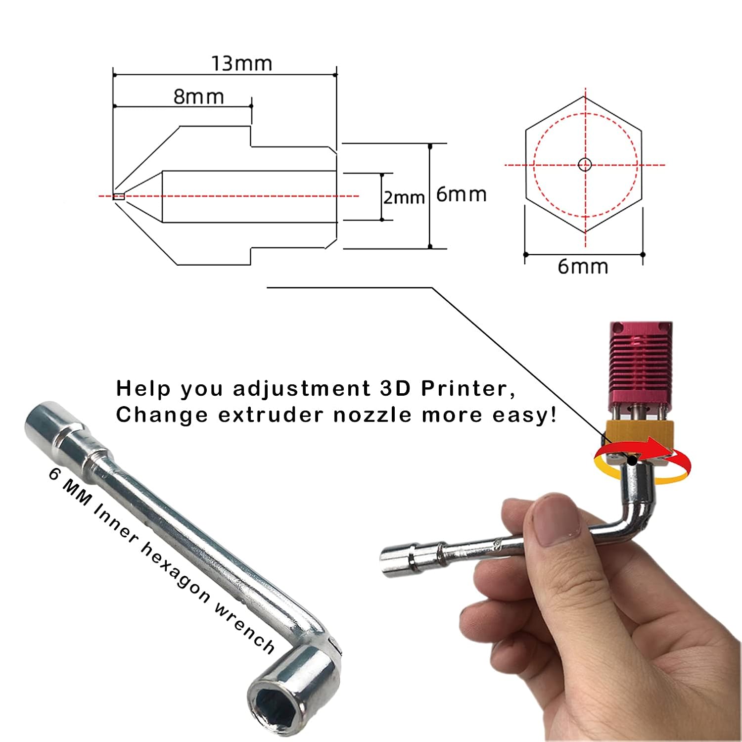 كرياليتي 20 قطعة MK8 فوهة نحاس - مراجعة 3D Printing Creality وسعره
