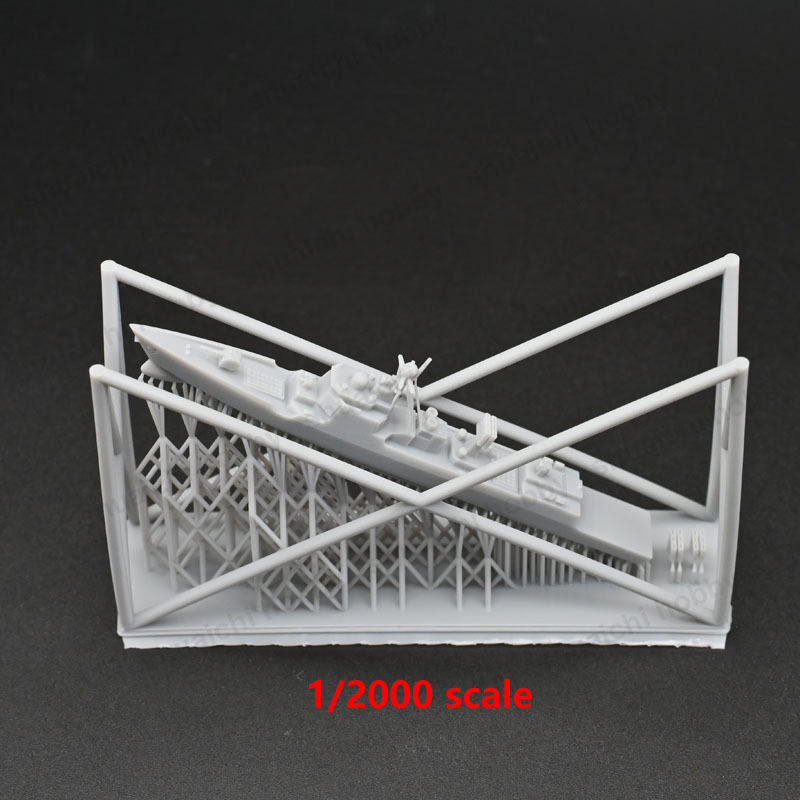 قطعتان من نموذج مدمرة من فئة ت - مراجعة 3D Printing Simulator وسعره