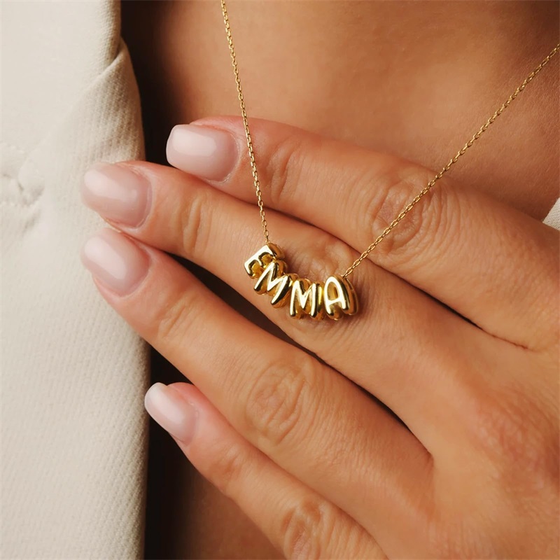 قلادات بحروف فقاعية مخصصة، قلا - مراجعة 3D Printing Jewellery وسعره