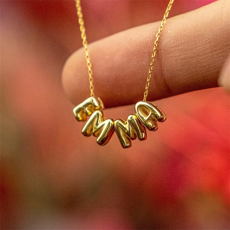 قلادات بحروف فقاعية مخصصة، قلا - مراجعة 3D Printing Jewellery وسعره
