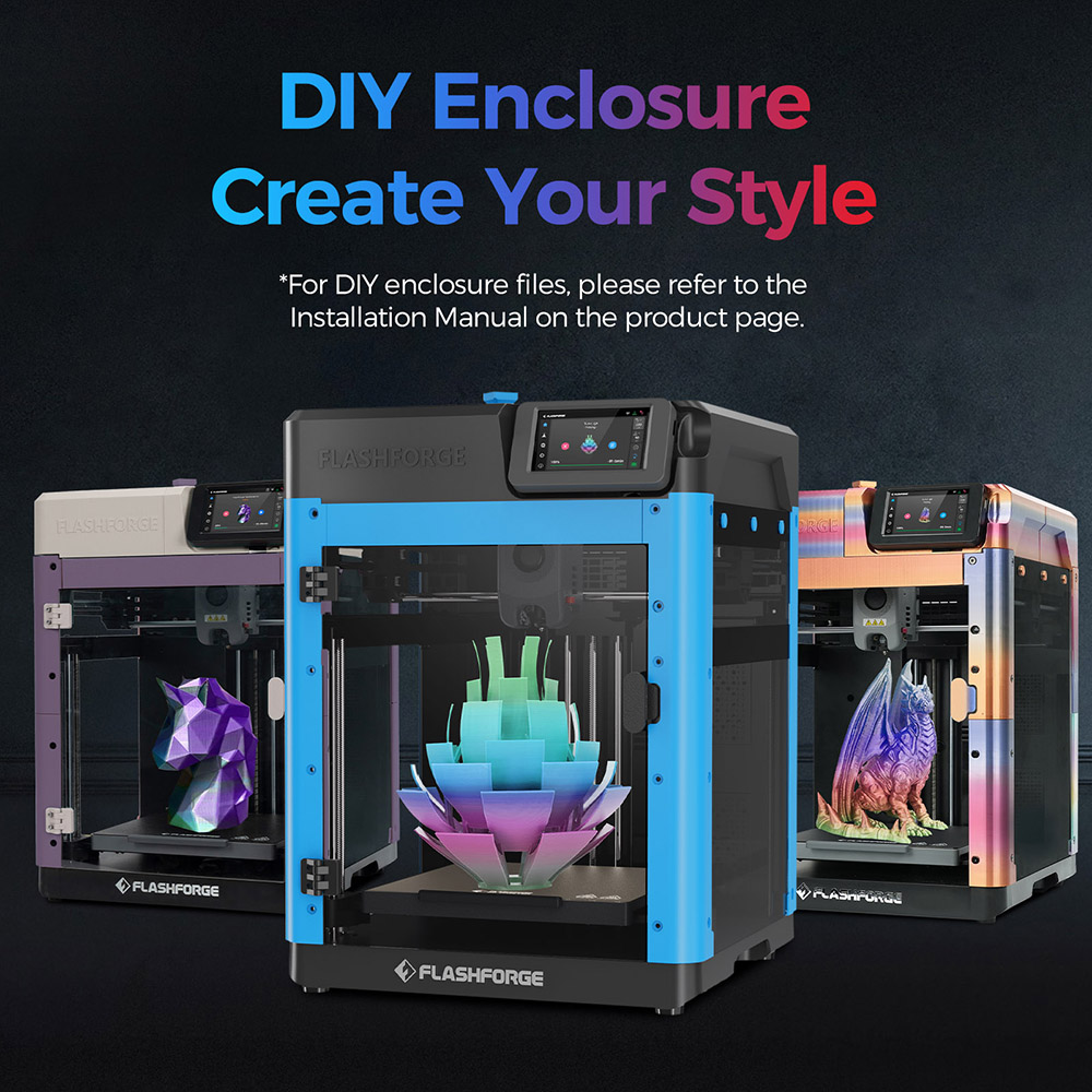 مجموعة لوحة الضميمة FLASHFORGE - مراجعة 3D Printer Enclosure Frame وسعره