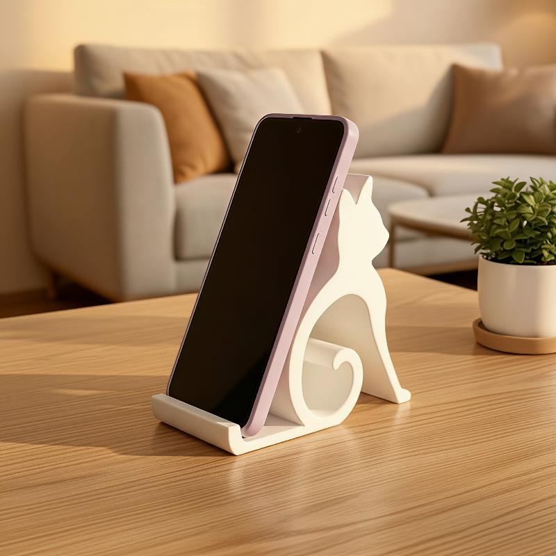 حامل هاتف بتصميم قطة وكلب لطيف - مراجعة 3D Printing Design Free وسعره