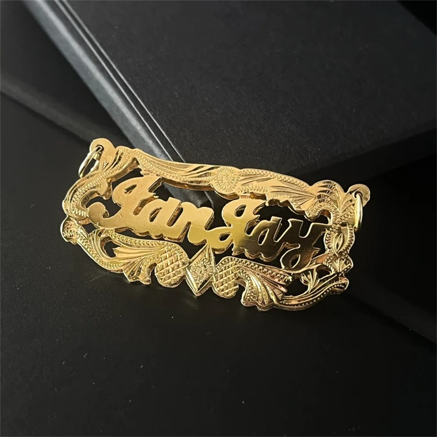 مخصص 18K مطلية بالذهب لوحة اسم - مراجعة 3D Printing Jewellery وسعره