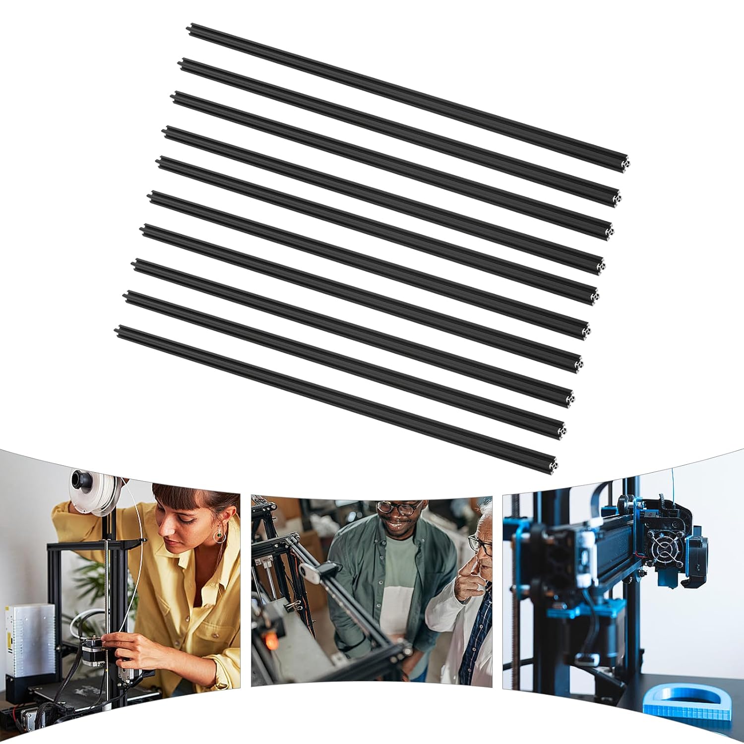 10 قطع من قضبان الألمنيوم السو - مراجعة 3D Printer Enclosure Frame وسعره